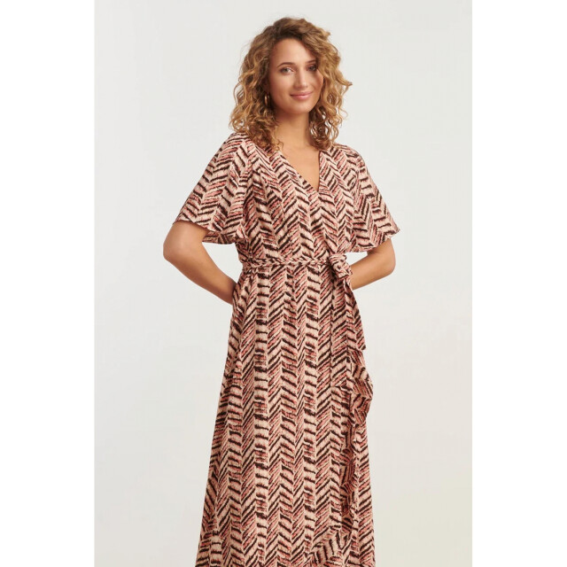 Smashed Lemon 35142 jurk black-pink 35142 large