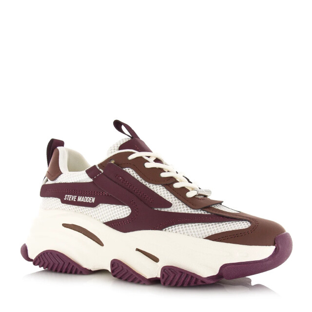 Steve Madden Possession-e white sepia lage sneakers dames SM19000033 04005 WSC large