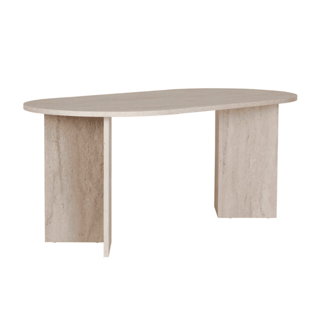 CaliCosy Eettafel met afgeronde randen l180 cm sable 3258665 large