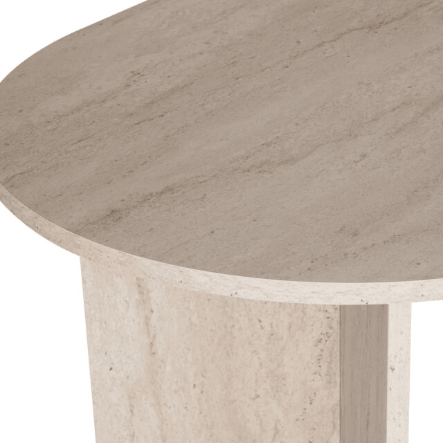 CaliCosy Eettafel met afgeronde randen l180 cm sable 3258665 large