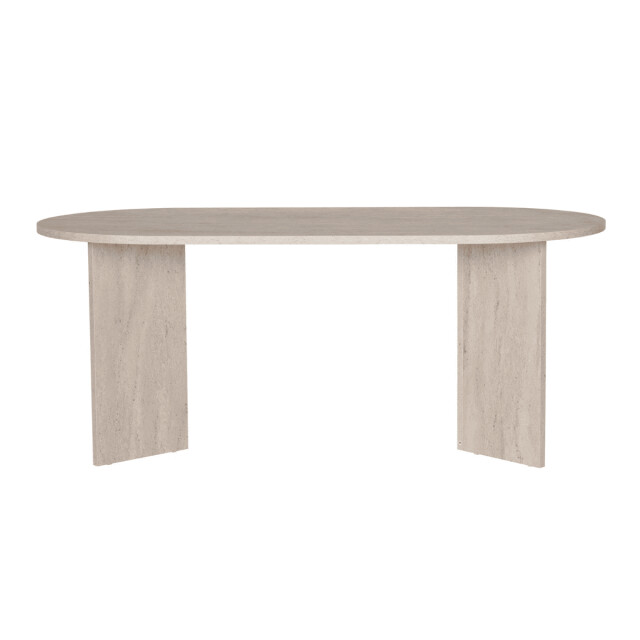 CaliCosy Eettafel met afgeronde randen l180 cm sable 3258665 large