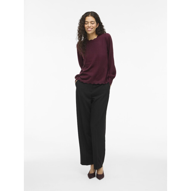 Vila Viemi o-neck ls knit toptes bordeaux 4219.47.0009 large