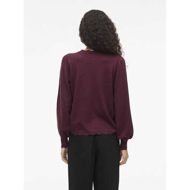Vila Viemi o-neck ls knit toptes bordeaux 4219.47.0009 large