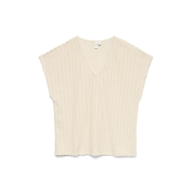 Vero Moda Vmgloriana ss v-neck top jrs btq beige 4339.05.0037 large