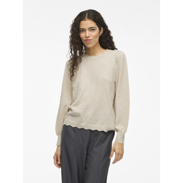Vila Viemi o-neck ls knit toptes beige 4329.05.0003 large