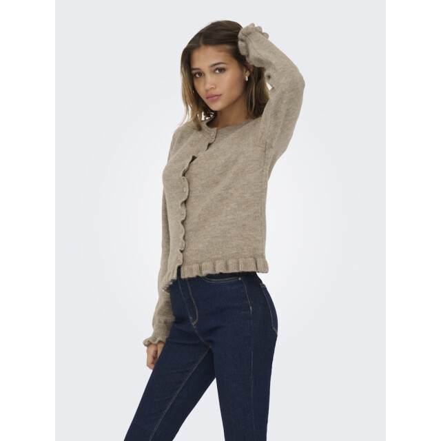 Jacqueline de Yong Jdyletty ls on frill cardigan knt noos licht 4249.71.0011 large