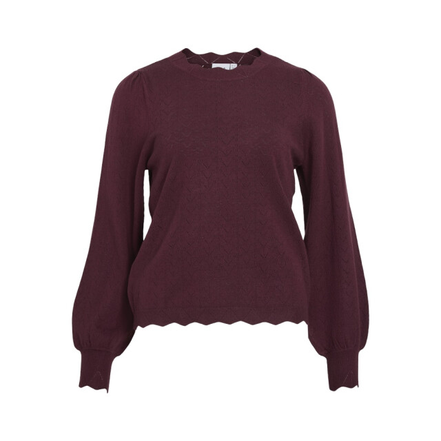 Vila Viemi o-neck ls knit toptes bordeaux 4219.47.0009 large