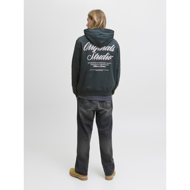 Jack & Jones Jornorrebro typo back sweat hood sn donker 5209.27.0043 large