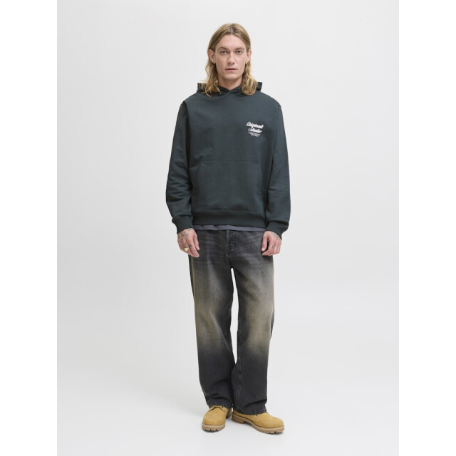 Jack & Jones Jornorrebro typo back sweat hood sn donker 5209.27.0043 large