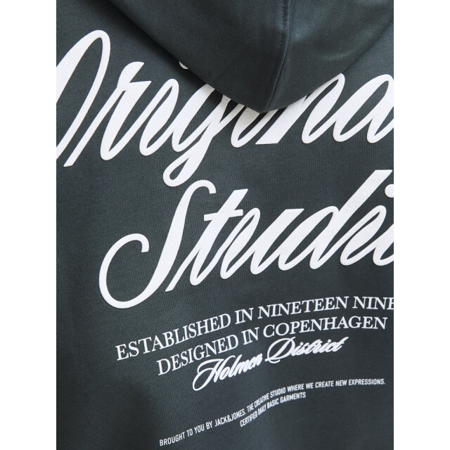 Jack & Jones Jornorrebro typo back sweat hood sn donker 5209.27.0043 large