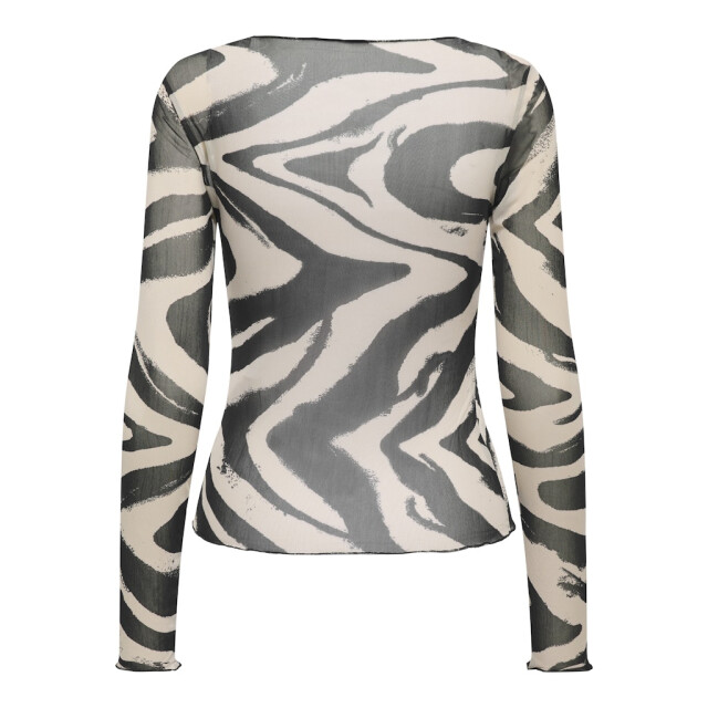 Jacqueline de Yong Jdyelsa new ls o neck top jrs noos zand dessin 4329.06.0033 large