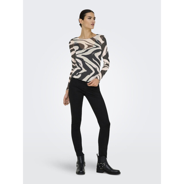 Jacqueline de Yong Jdyelsa new ls o neck top jrs noos zand dessin 4329.06.0033 large