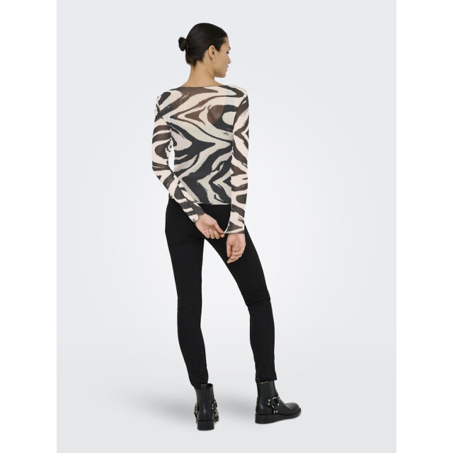 Jacqueline de Yong Jdyelsa new ls o neck top jrs noos zand dessin 4329.06.0033 large