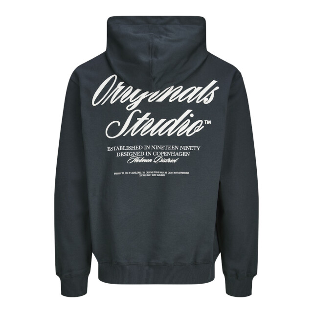 Jack & Jones Jornorrebro typo back sweat hood sn donker 5209.27.0043 large