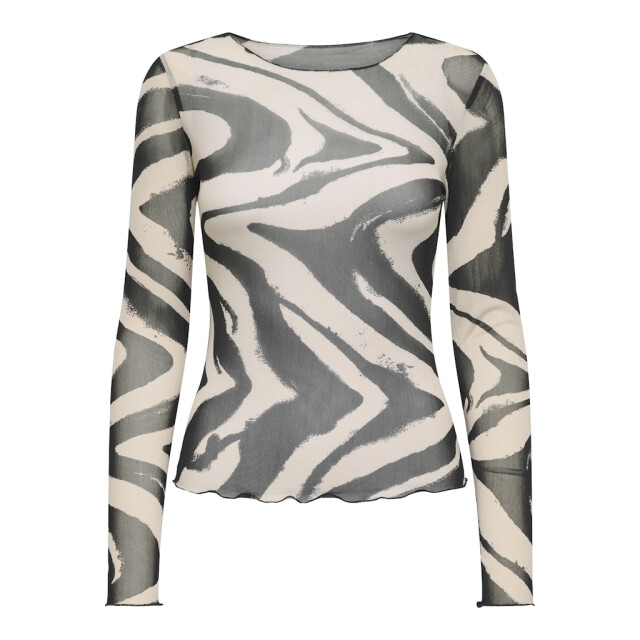 Jacqueline de Yong Jdyelsa new ls o neck top jrs noos zand dessin 4329.06.0033 large
