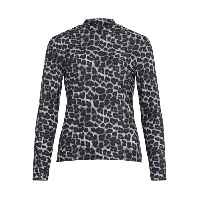 Vila vileoa l/s high neck top noos 14066134 glacier gray 06012.949.0130 large