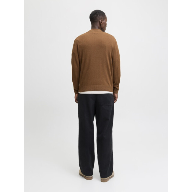 Jack & Jones Jjeemil knit polo half zip ls noos camel 5359.76.0013 large