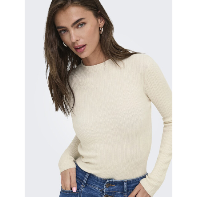 Only Onlcoco life ls rib mock neck cc knt ecru 4219.03.0051 large