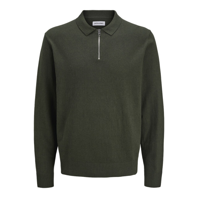 Jack & Jones Jjeemil knit polo half zip ls noos donker 5359.27.0004 large