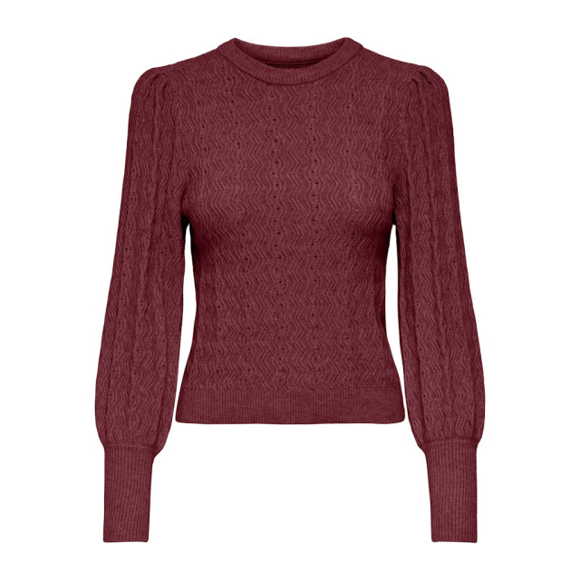 Only Onlkatia ls struc puff oneck cc knt bordeaux 4219.47.0007 large