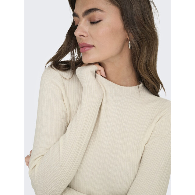 Only Onlcoco life ls rib mock neck cc knt ecru 4219.03.0051 large