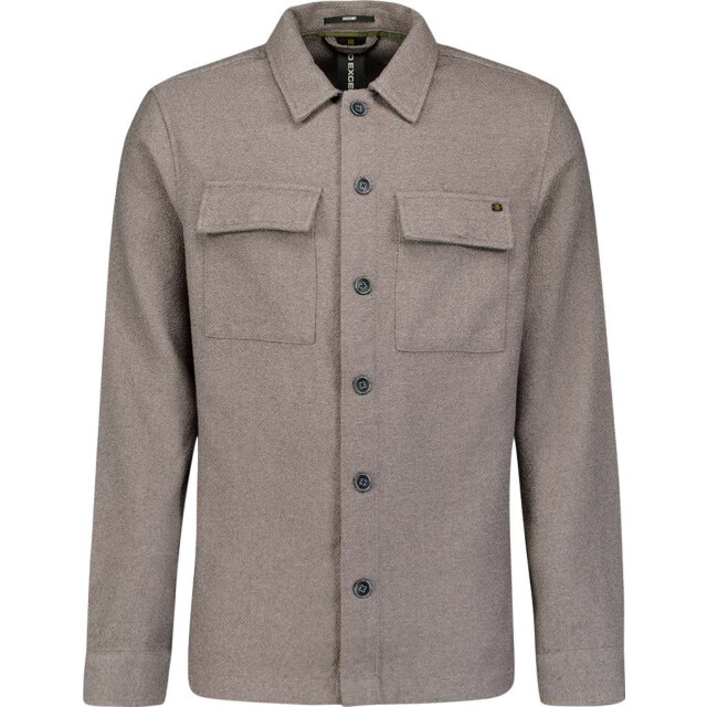 No Excess Overshirt full button stretch grey 29510801-021 large