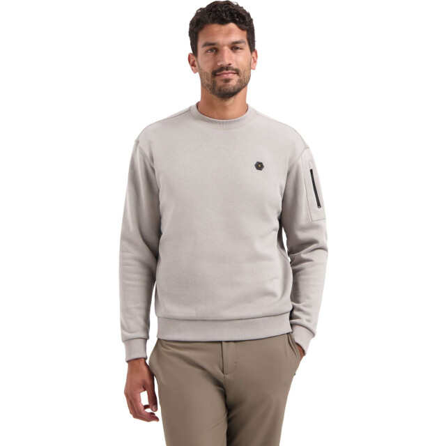 No Excess Sweater crewneck brushed inside clay 29130857-018 large