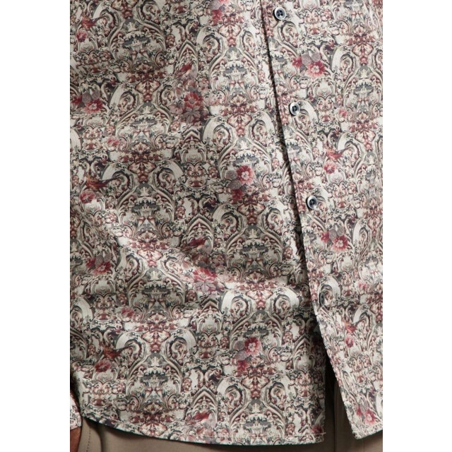 No Excess Shirt stretch allover printed dark grey 29430825-023 large