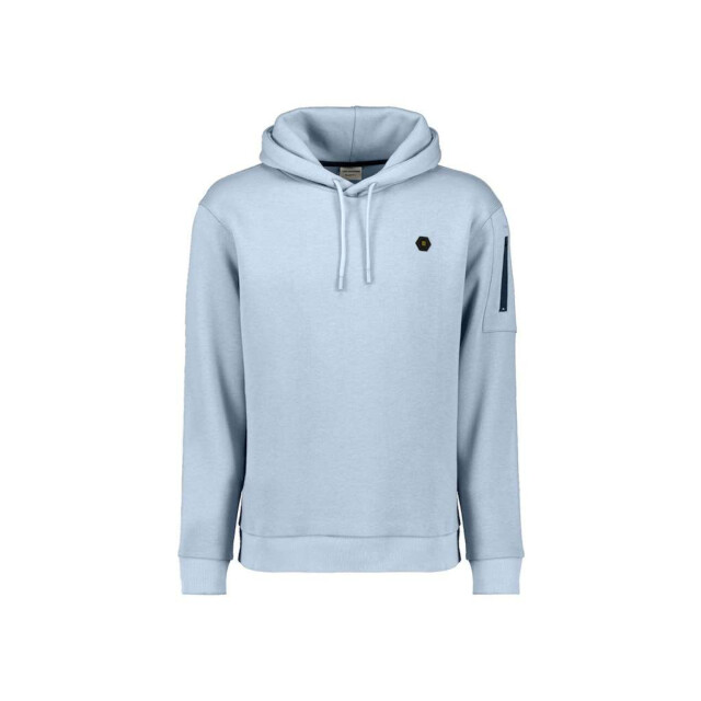 No Excess Sweater hooded brushed dusty blue 29130850-138 large