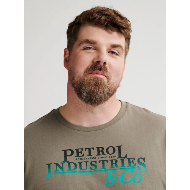 Petrol Industries Heren shirt- m-3050-tsr6020 6174 mossy stone Petrol M 3050 TSR6020 6174MossyStone large