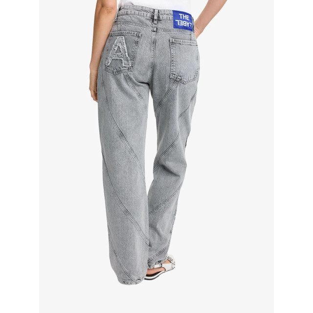 Alix The Label Dames spijkerbroek cutseams denim grey washed denim 2508196252-918 large