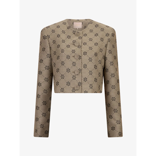 Josh V Dames jacket remi beige zwart JV-2507-0304-426 large