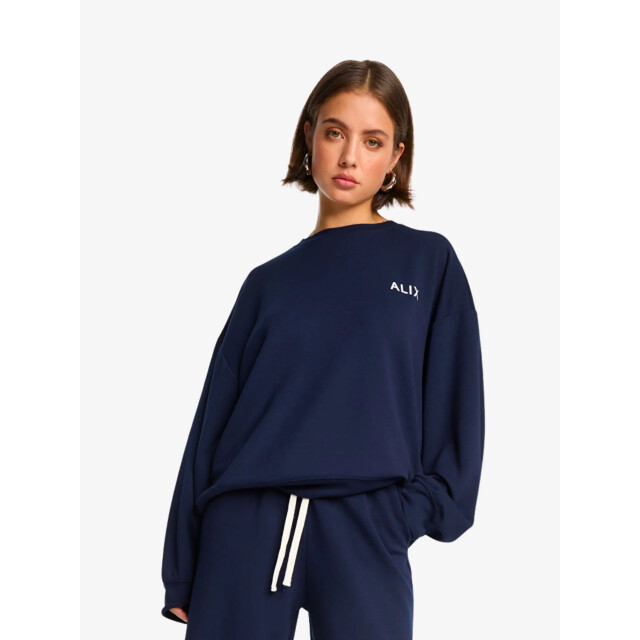 Alix The Label Dames sweater scuba navy 2508860404-203 large