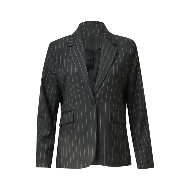 Smashed Lemon Grijs en wit pinstriped blazer | 25642-925-000 large