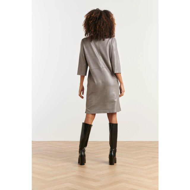 Smashed Lemon Dameslosvallende metallic jurk | 25601-915-4XL large