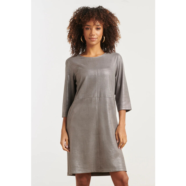 Smashed Lemon Dameslosvallende metallic jurk | 25601-915-4XL large