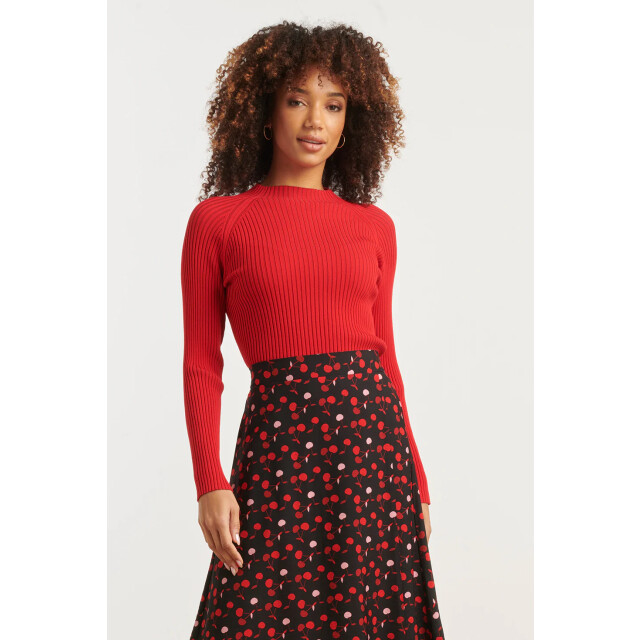 Smashed Lemon Damesgestreept gebreide top | 25513-450-470 large