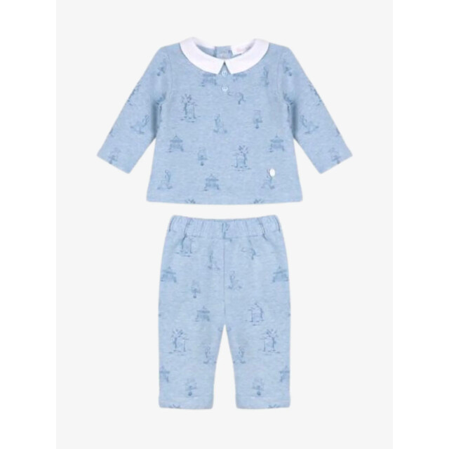 Patachou Jongens baby set pure blue blue toile de jouy PAP-CON4133075-B0066 large