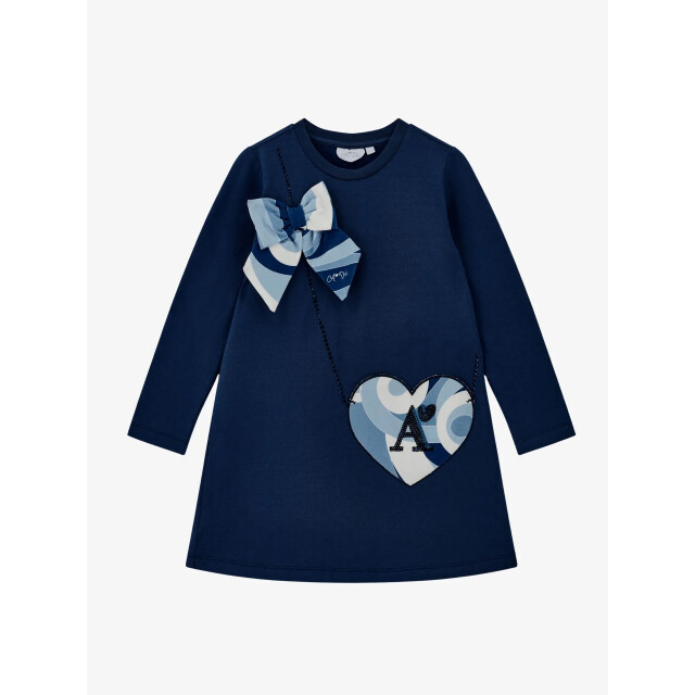 ADee Meisjes jurk lotus heritage navy W253714-6902-HERITAGE-NAVY large