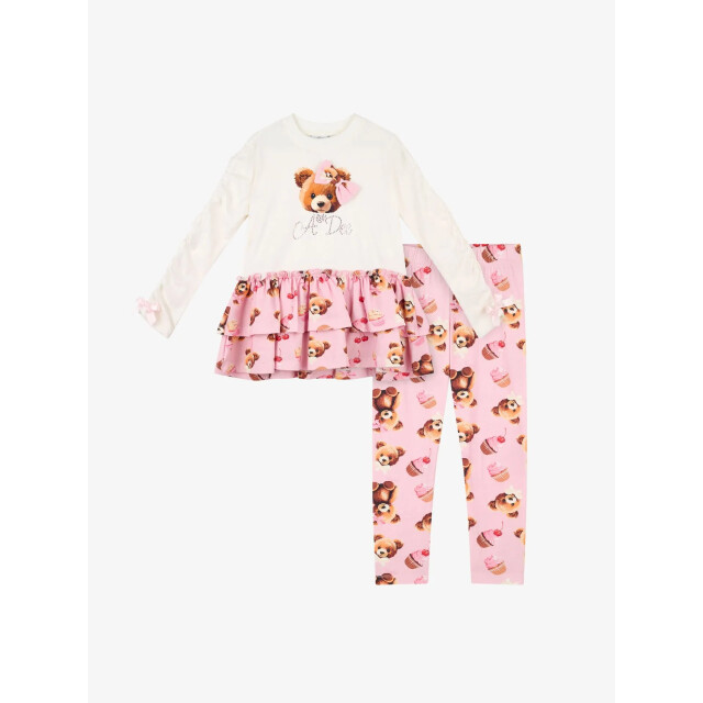 ADee Meisjes set legging madison snow white W252510-1200-SNOW-WHITE large