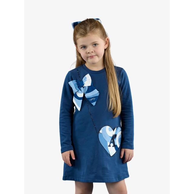 ADee Meisjes jurk lotus heritage navy W253714-6902-HERITAGE-NAVY large