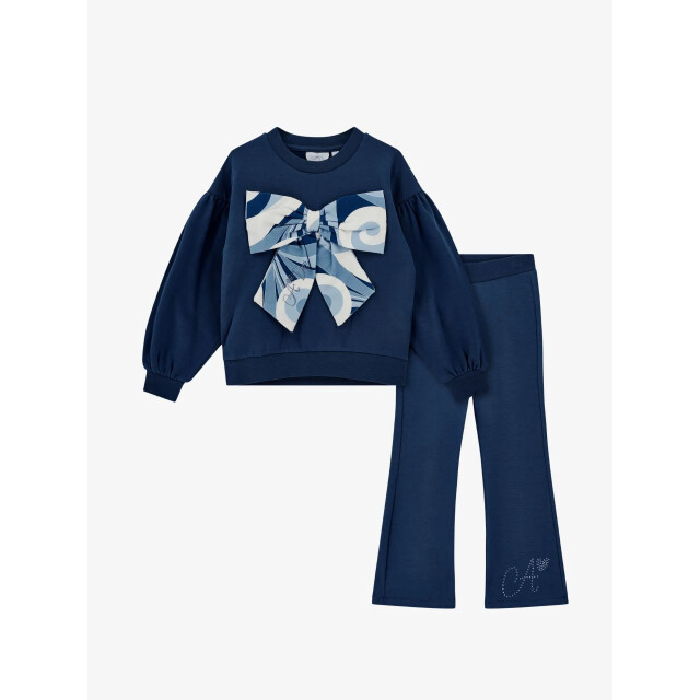 ADee Meisjes joggingpak flared luna heritage navy W253523-6902-HERITAGE-NAVY large