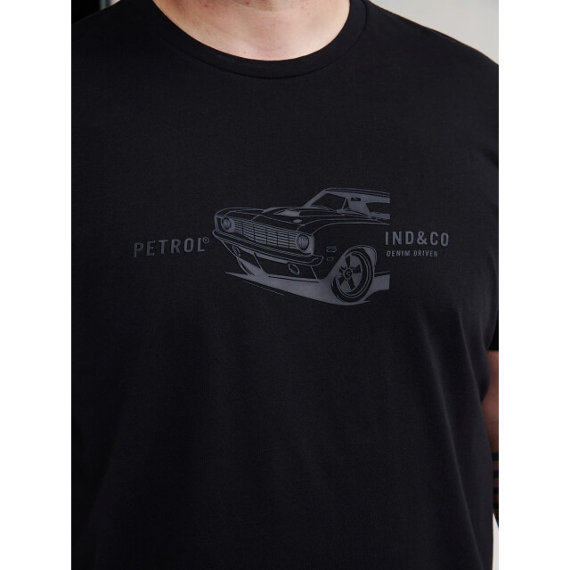 Petrol Industries Heren shirt- m-3050-tsr6050 9999 black Petrol M 3050 TSR6050 9111DeepBlack large