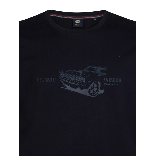 Petrol Industries Heren shirt- m-3050-tsr6050 9999 black Petrol M 3050 TSR6050 9111DeepBlack large