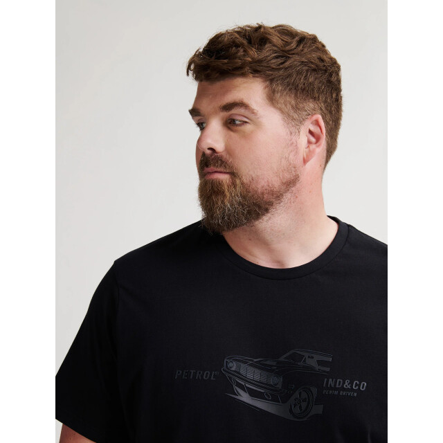 Petrol Industries Heren shirt- m-3050-tsr6050 9999 black Petrol M 3050 TSR6050 9111DeepBlack large
