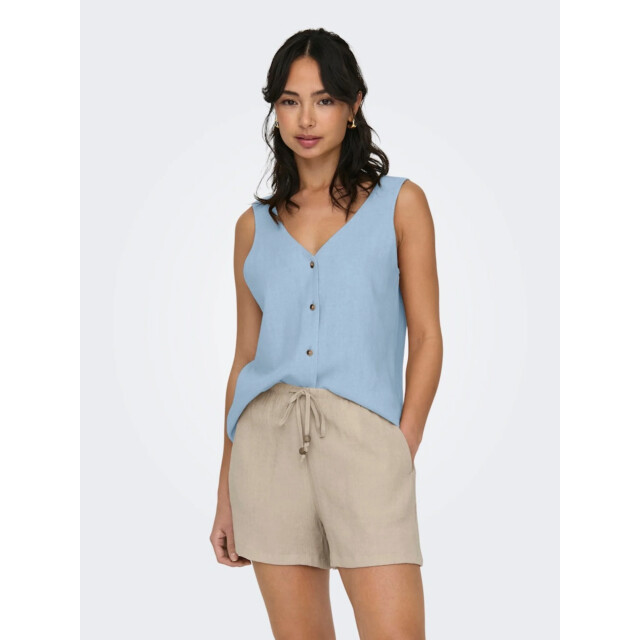 Jacqueline de Yong Say s/l linen v-neck top 15317387 large
