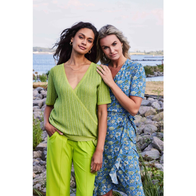 G-Maxx Anastasia jurk korenblauw 24ZZG05-612734 large