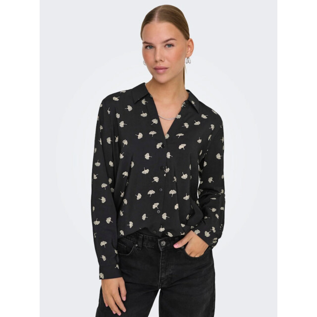 Jacqueline de Yong Camille l/s loose v-neck shirt 15339012 large