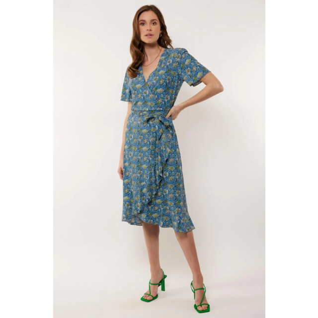 G-Maxx Anastasia jurk korenblauw 24ZZG05-612734 large