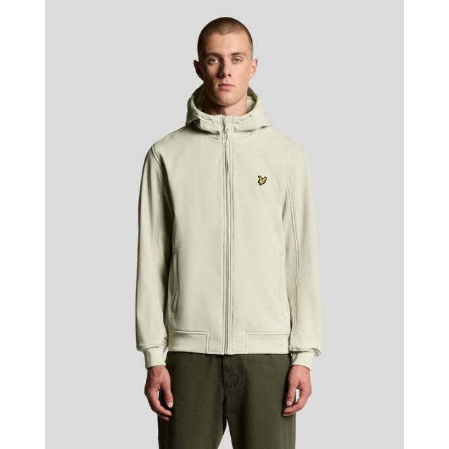 Lyle and Scott Grey Taupe/JK2110V Fleece Back Softshell large